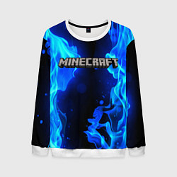 Свитшот мужской MINECRAFT, цвет: 3D-белый