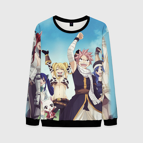 Мужской свитшот FAIRY TAIL ХВОСТ ФЕИ / 3D-Черный – фото 1