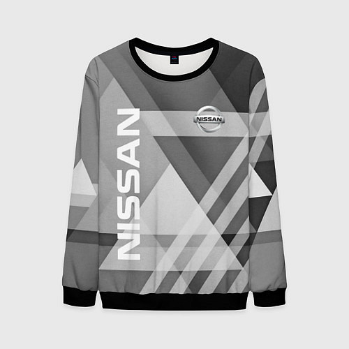 Мужской свитшот NISSAN / 3D-Черный – фото 1