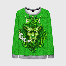 Свитшот мужской Лев с короной, цвет: 3D-меланж