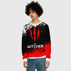 Свитшот мужской The Witcher, цвет: 3D-белый — фото 2