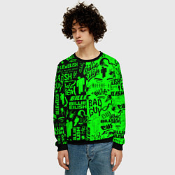 Свитшот мужской BILLIE EILISH БИЛЛИ АЙЛИШ, цвет: 3D-черный — фото 2