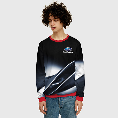 Мужской свитшот SUBARU / 3D-Красный – фото 3