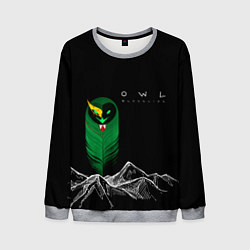 Свитшот мужской Owl blacklist, цвет: 3D-меланж