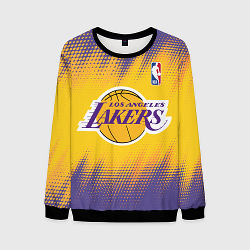 Мужской свитшот Los Angeles Lakers / 3D-Черный – фото 1