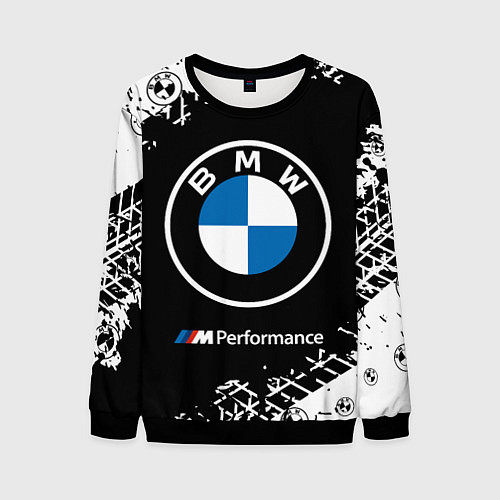 Мужской свитшот BMW БМВ / 3D-Черный – фото 1