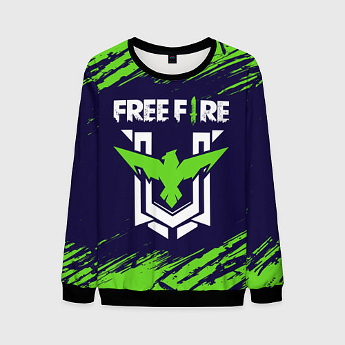 Мужской свитшот FREE FIRE ФРИ ФАЕР / 3D-Черный – фото 1