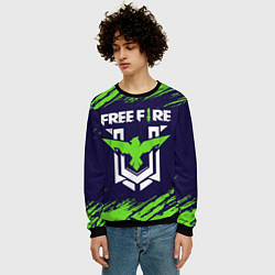Свитшот мужской FREE FIRE ФРИ ФАЕР, цвет: 3D-черный — фото 2