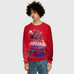 Свитшот мужской Justice League, цвет: 3D-красный — фото 2