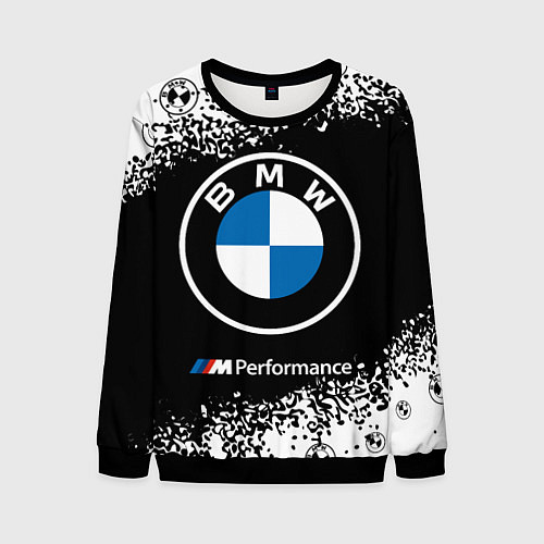 Мужской свитшот BMW БМВ / 3D-Черный – фото 1