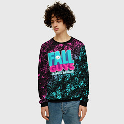 Свитшот мужской FALL GUYS, цвет: 3D-черный — фото 2