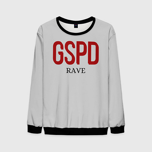 Мужской свитшот GSPD rave / 3D-Черный – фото 1