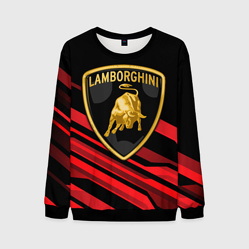 Мужской свитшот Lamborghini / 3D-Черный – фото 1
