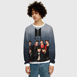 Свитшот мужской BTS Forest, цвет: 3D-белый — фото 2