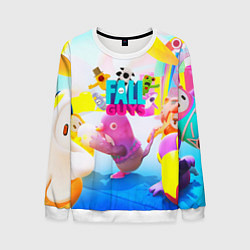 Свитшот мужской FALL GAYS ФОЛЛ ГАЙС, цвет: 3D-белый