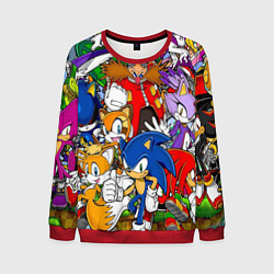 Свитшот мужской Sonic, цвет: 3D-красный