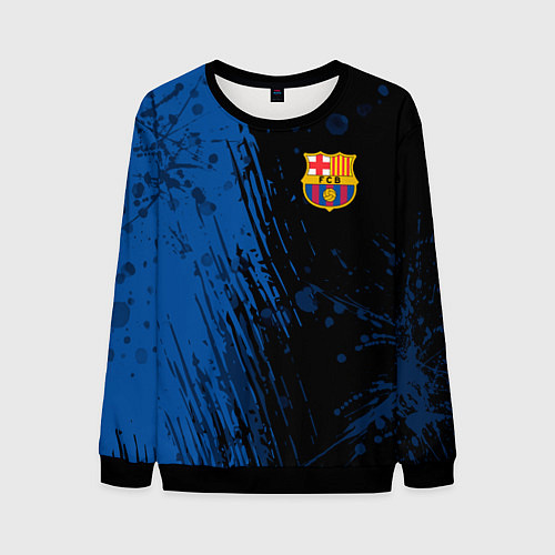 Мужской свитшот FC Barcelona ФК Барселона / 3D-Черный – фото 1