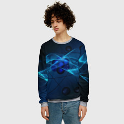 Свитшот мужской Атом, цвет: 3D-меланж — фото 2