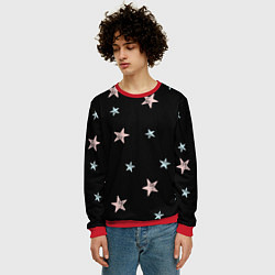 Свитшот мужской Звездопад, цвет: 3D-красный — фото 2