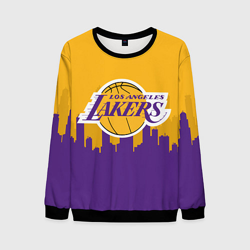 Мужской свитшот LOS ANGELES LAKERS / 3D-Черный – фото 1