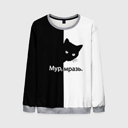 Мужской свитшот Черный кот