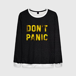 Свитшот мужской DONT PANIC, цвет: 3D-белый