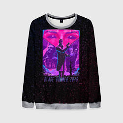 Свитшот мужской Бегущий по лезвию, цвет: 3D-меланж