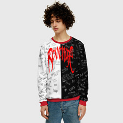 Свитшот мужской XXxTENTACION LOGOBOMBING, цвет: 3D-красный — фото 2
