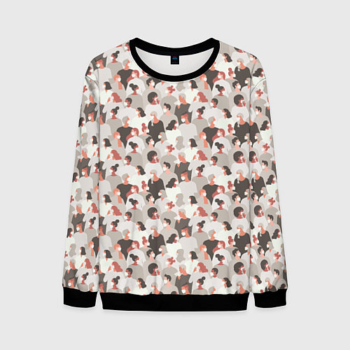 Мужской свитшот КоронаВирус / 3D-Черный – фото 1