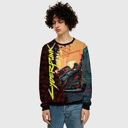 Свитшот мужской Киберпанк, цвет: 3D-черный — фото 2