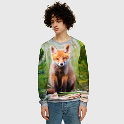 Свитшот мужской Лисичка, цвет: 3D-меланж — фото 2