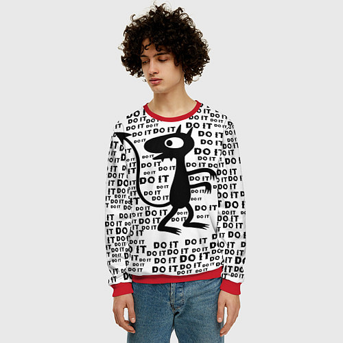 Мужской свитшот Люси / 3D-Красный – фото 3