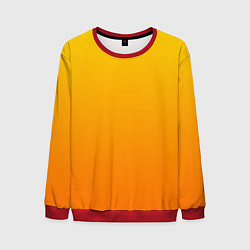 Свитшот мужской Оранжевый градиент, цвет: 3D-красный