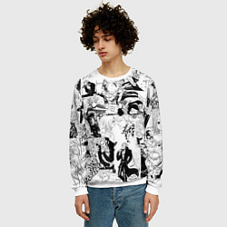 Свитшот мужской Бан, цвет: 3D-белый — фото 2