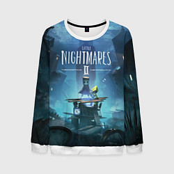 Свитшот мужской Little Nightmares 2, цвет: 3D-белый