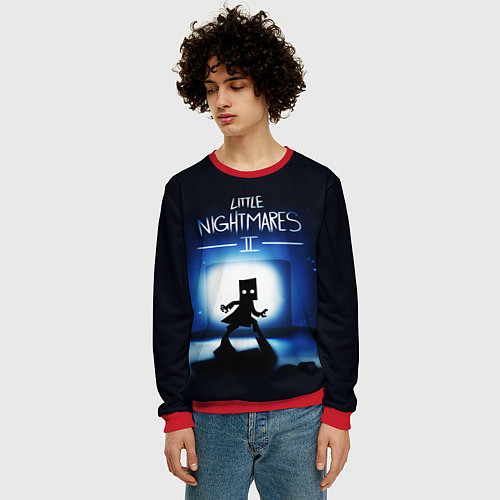 Мужской свитшот Little Nightmares 2 МОНО / 3D-Красный – фото 3