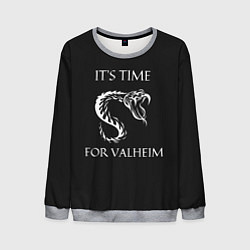 Свитшот мужской Its time for Valheim, цвет: 3D-меланж