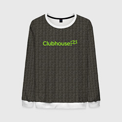 Свитшот мужской Clubhouse Gray, цвет: 3D-белый