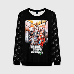 Свитшот мужской Grand Theft Auto five, цвет: 3D-черный