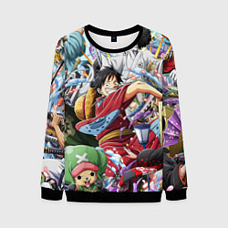 Свитшот мужской ONE PIECE ВАН ПИС, цвет: 3D-черный