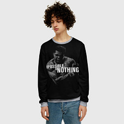 Свитшот мужской Возможно Всё Мухаммед Али, цвет: 3D-меланж — фото 2