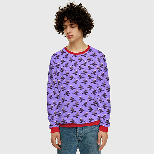 Мужской свитшот ГОДЖО САТОРУ GOJO SATORU / 3D-Красный – фото 3