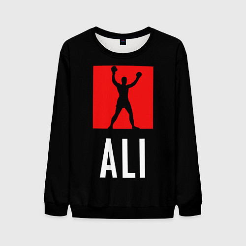 Мужской свитшот Muhammad Ali / 3D-Черный – фото 1