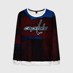 Свитшот мужской WASHINGTON CAPITALS, цвет: 3D-белый