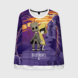 Свитшот мужской Little Nightmares 2, цвет: 3D-белый