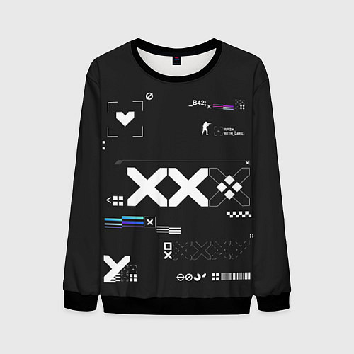 Мужской свитшот Desert Eagle: Printstream Graphite / 3D-Черный – фото 1