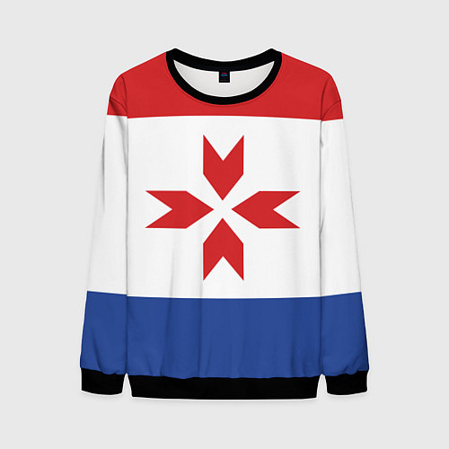 Мужской свитшот Мордовия / 3D-Черный – фото 1