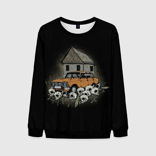 Мужской свитшот Истребитель дачников / 3D-Черный – фото 1