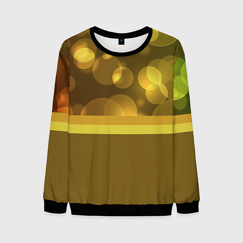 Мужской свитшот Блики / 3D-Черный – фото 1