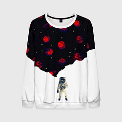 Мужской свитшот Мысли космонавта про космос